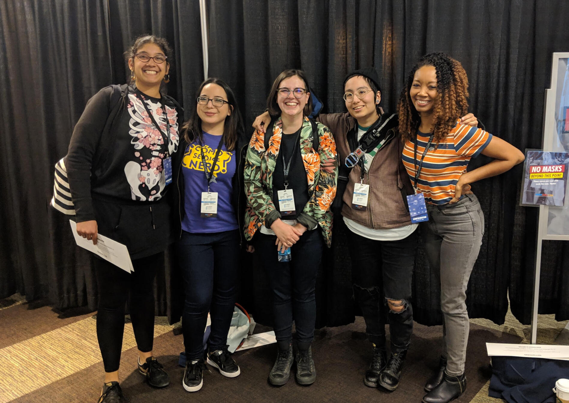 Photo of the ¿Cómo Se Dice Nerd? panelists at GeekGirlCon 2018